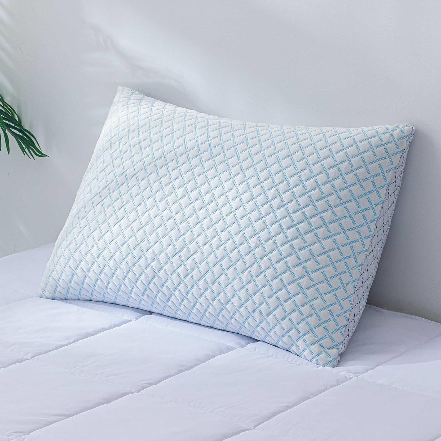 Shredded Memory Foam Cooling Pillow for King Size Sleepers