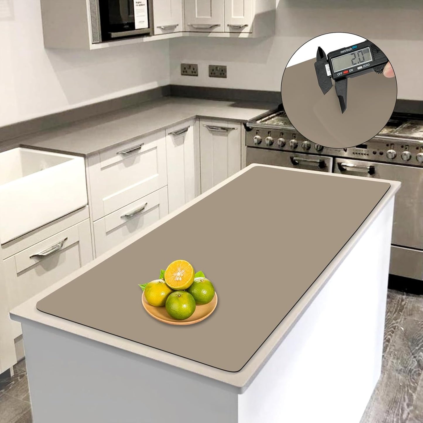 Large 2 MM Thick Silicone Mat for Kitchen Counter Protection