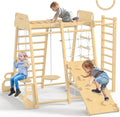Indoor Jungle Gym 9-in-1 Playground Wooden Climber - Active Play