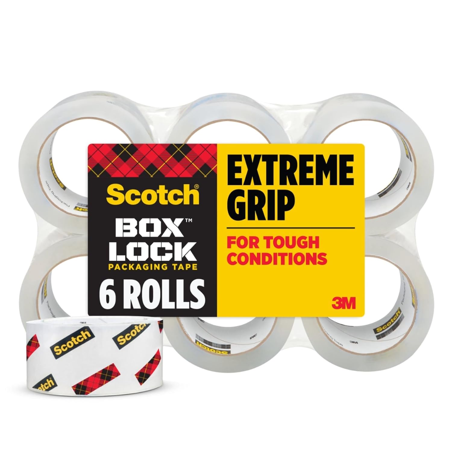 Scotch Box Lock Packaging Tape for Extreme Grip Sealing Needs