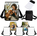 Sublimation Crossbody Bags 5 Pack - Removable Face for DIY