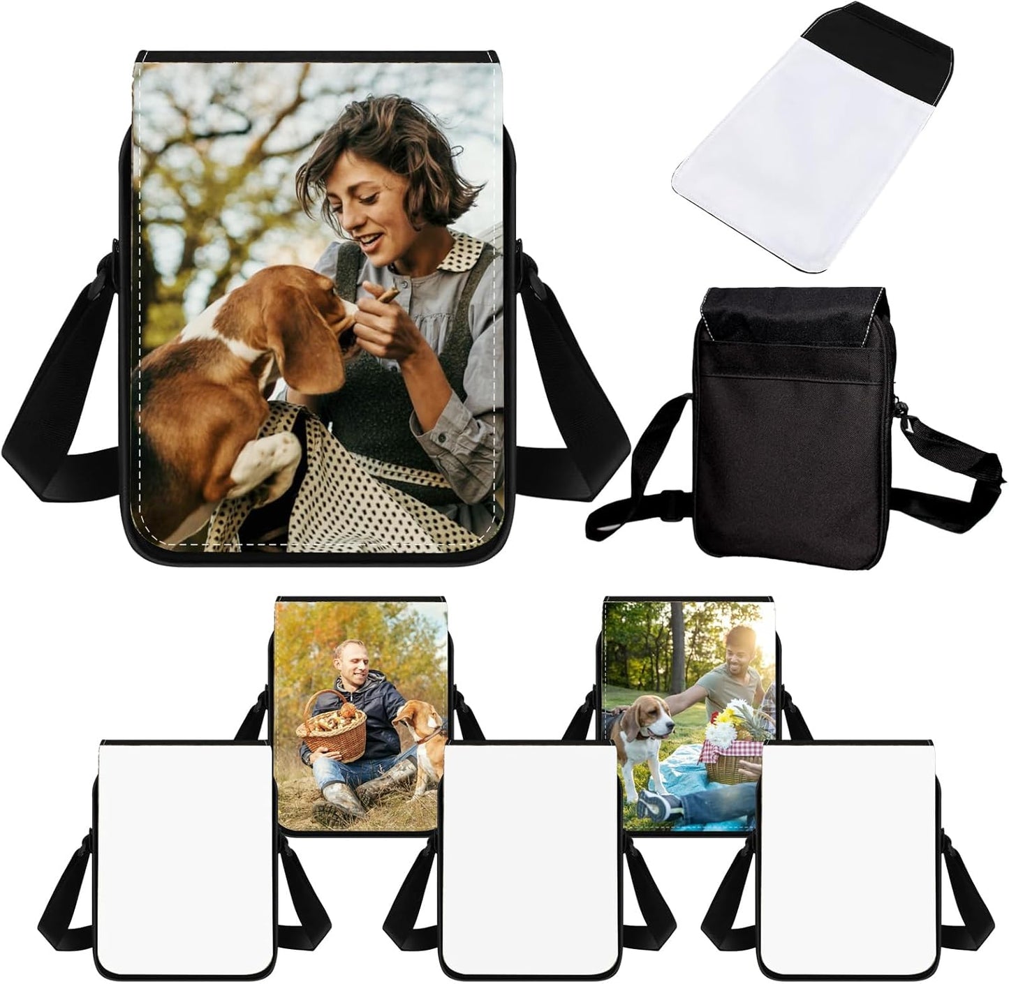5 Pcs Sublimation Bags Blanks for DIY Projects and Gifts