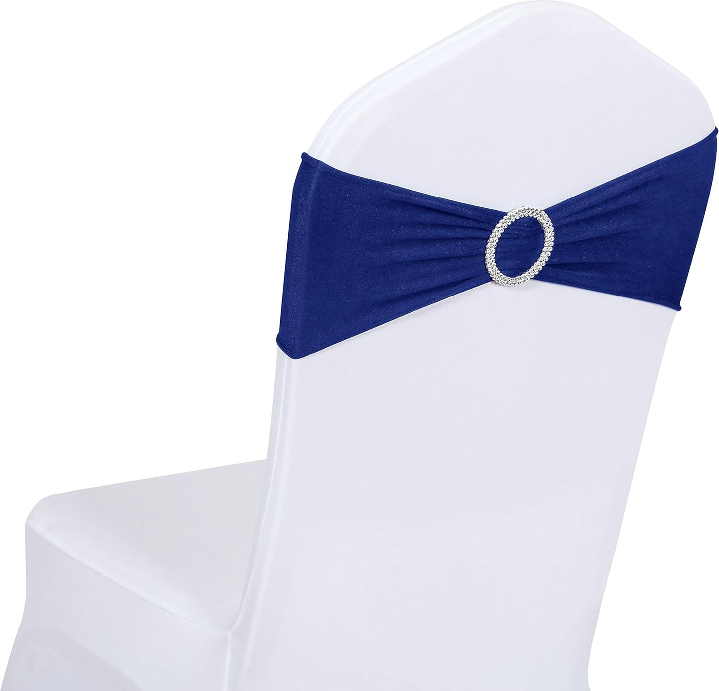 Obstal 50 PCS Spandex Stretch Chair Sashes for Events and Weddings