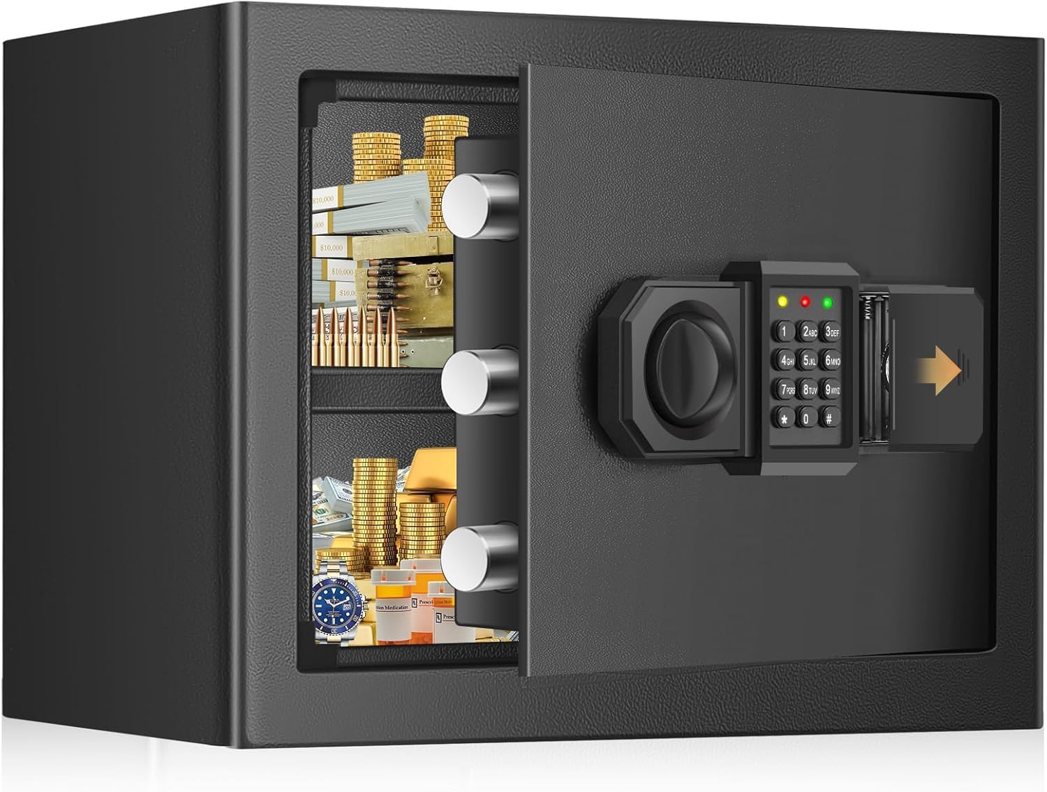 1.2 Cuft Small Fireproof Safe for Home Use with Digital Keypad