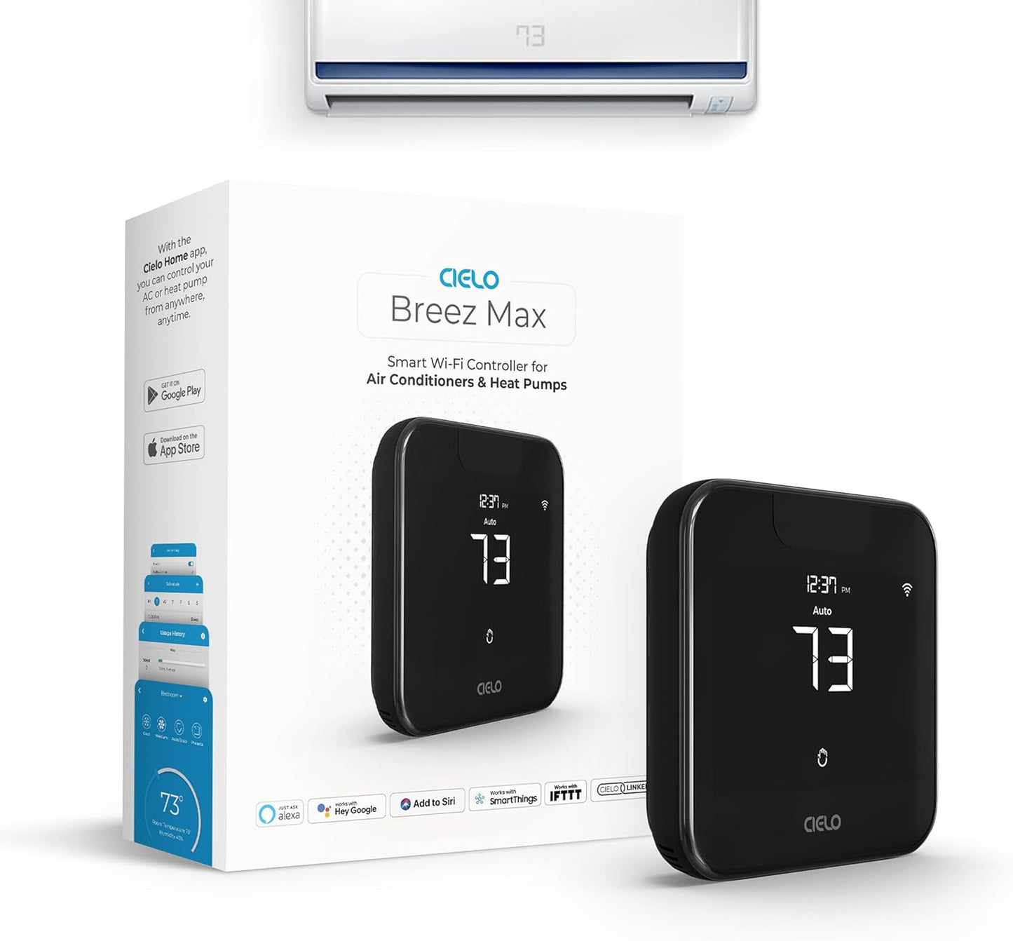 Breez Max Smart AC Controller: WiFi Thermostat for All ACs