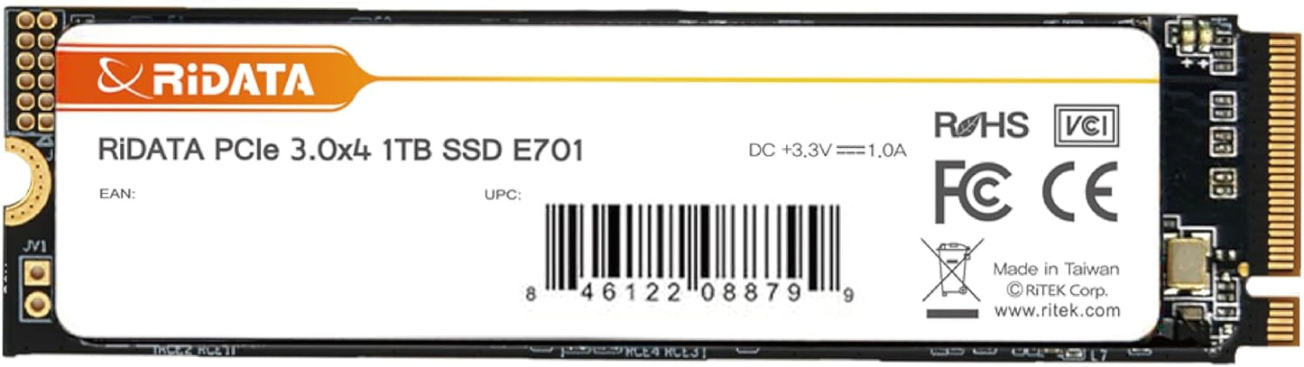 E701 1TB NVMe M.2 PCIe Gen3x4 SSD for High-Speed Performance
