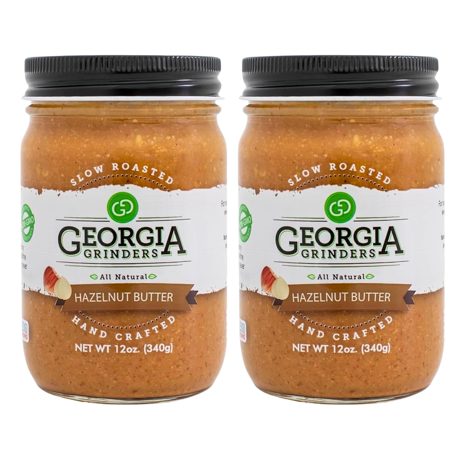 Georgia Grinders Hazelnut Creamy Nut Butter Spread, 12 Ounce