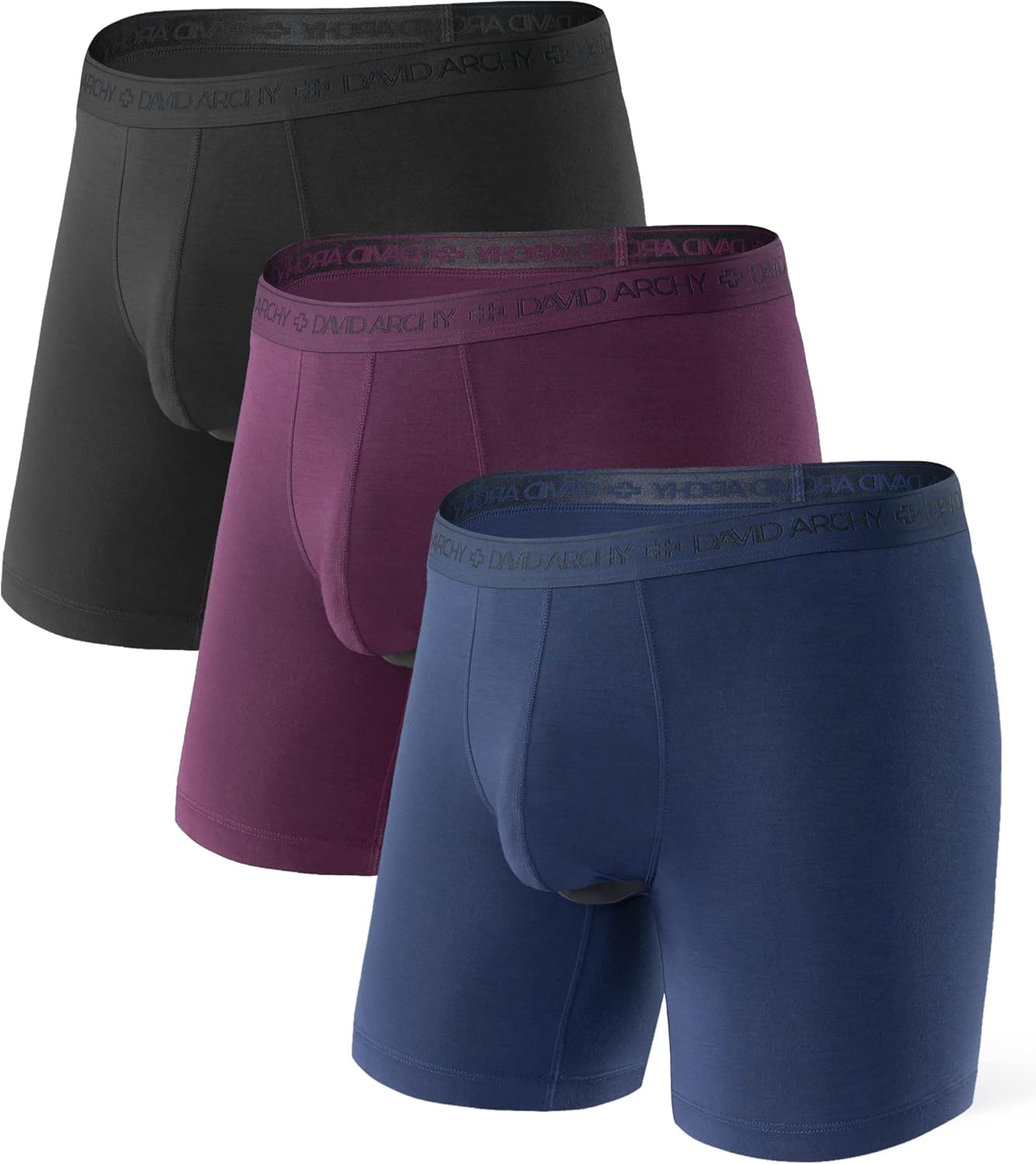 Ultra Soft Modal Dual Pouch Trunks for Men by DAVID ARCHY