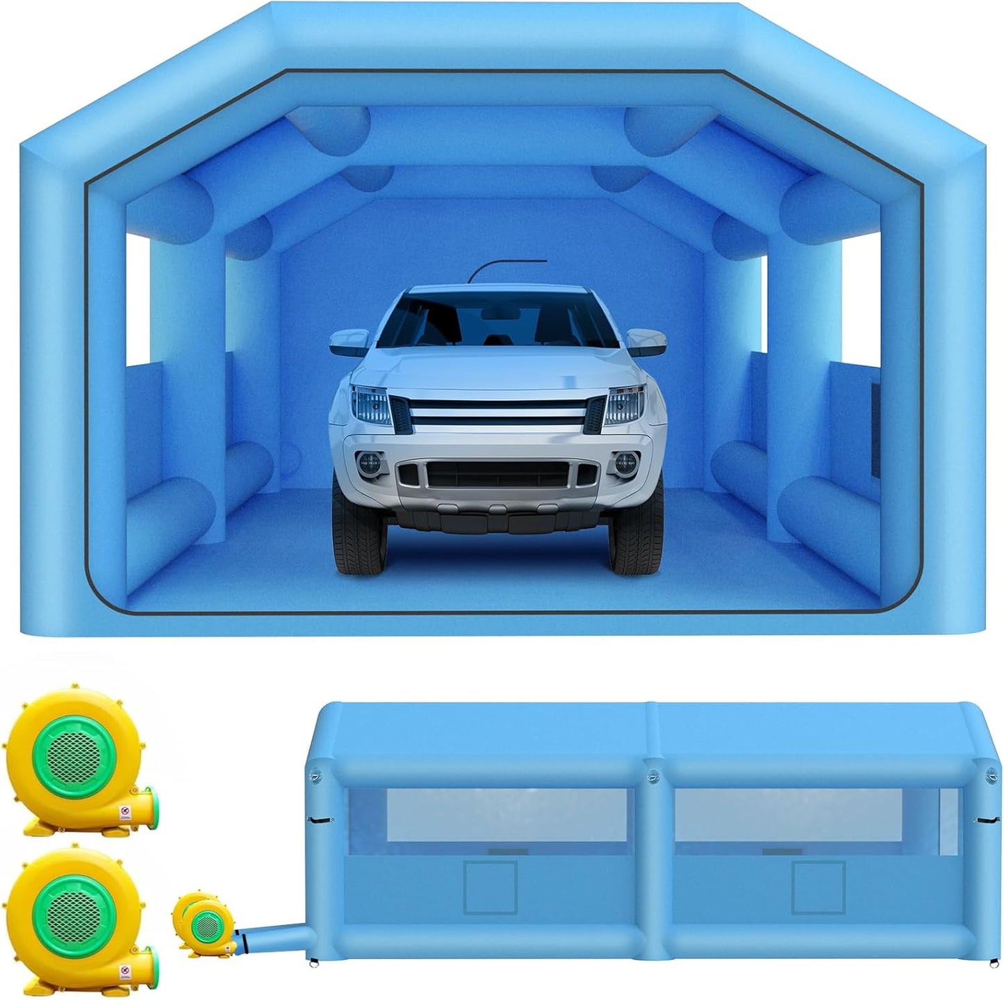 Inflatable Paint Booth for Car - Portable Spray Tent 20x13x9FT