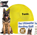 30 in Herding Ball for Dogs - Yellow Giant Dog Ball for Large Breeds