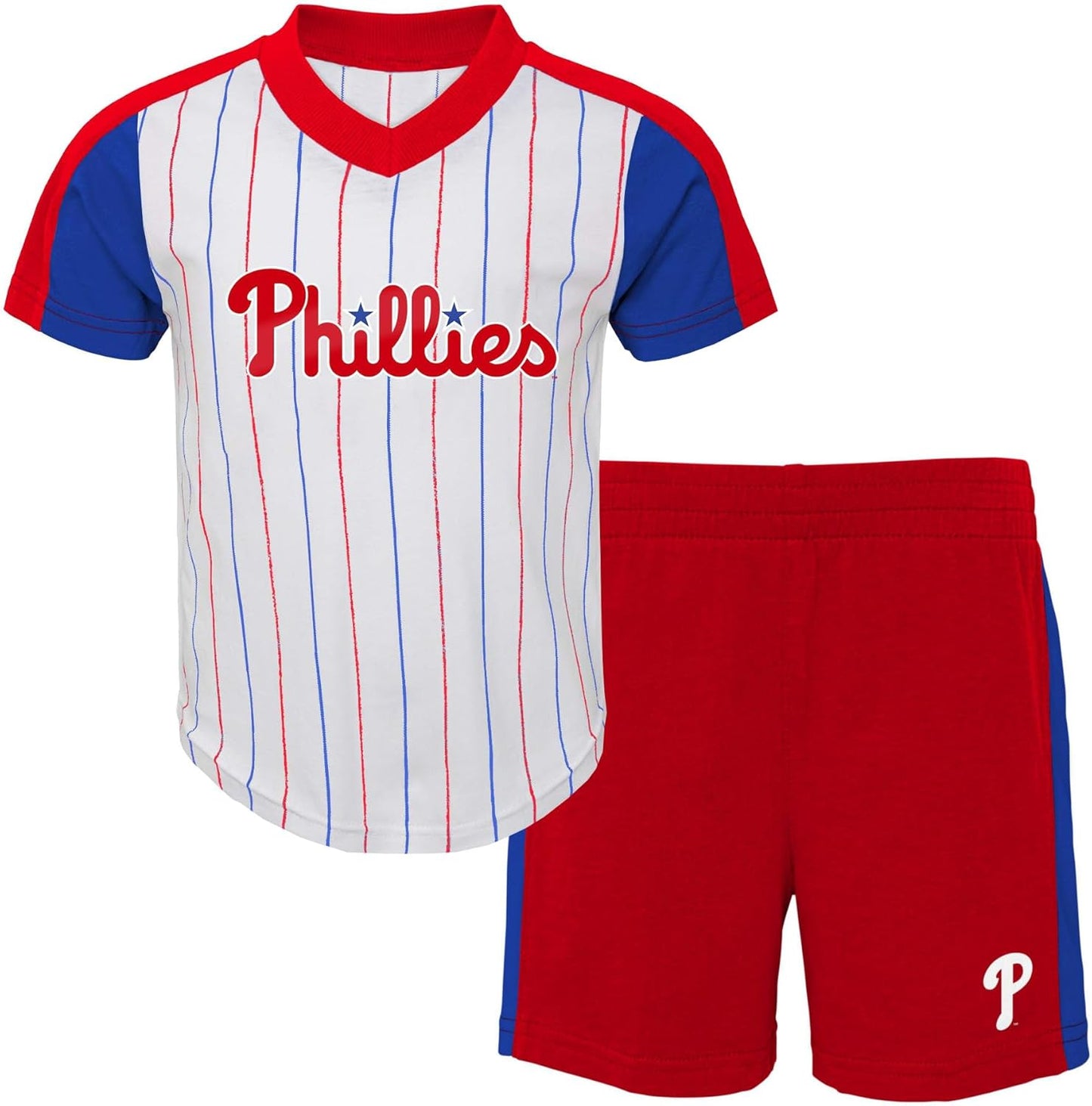 Outerstuff MLB Kids 4-7 The Line Up Official T-Shirt & Shorts Set
