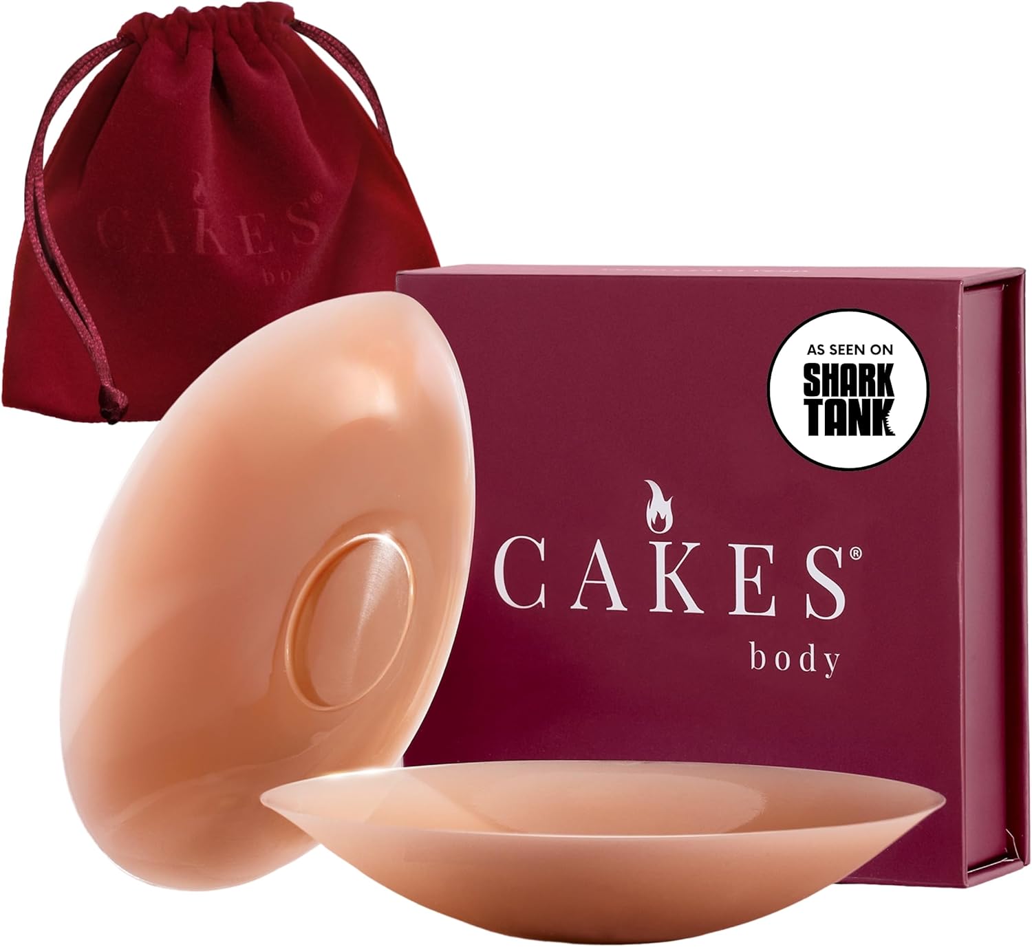 CAKES Body Sticky Circle Nipple Covers for Seamless Coverage