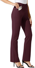 Women's Bootcut Yoga Dress Pants 29/31/33in Inseam - Stretch Office
