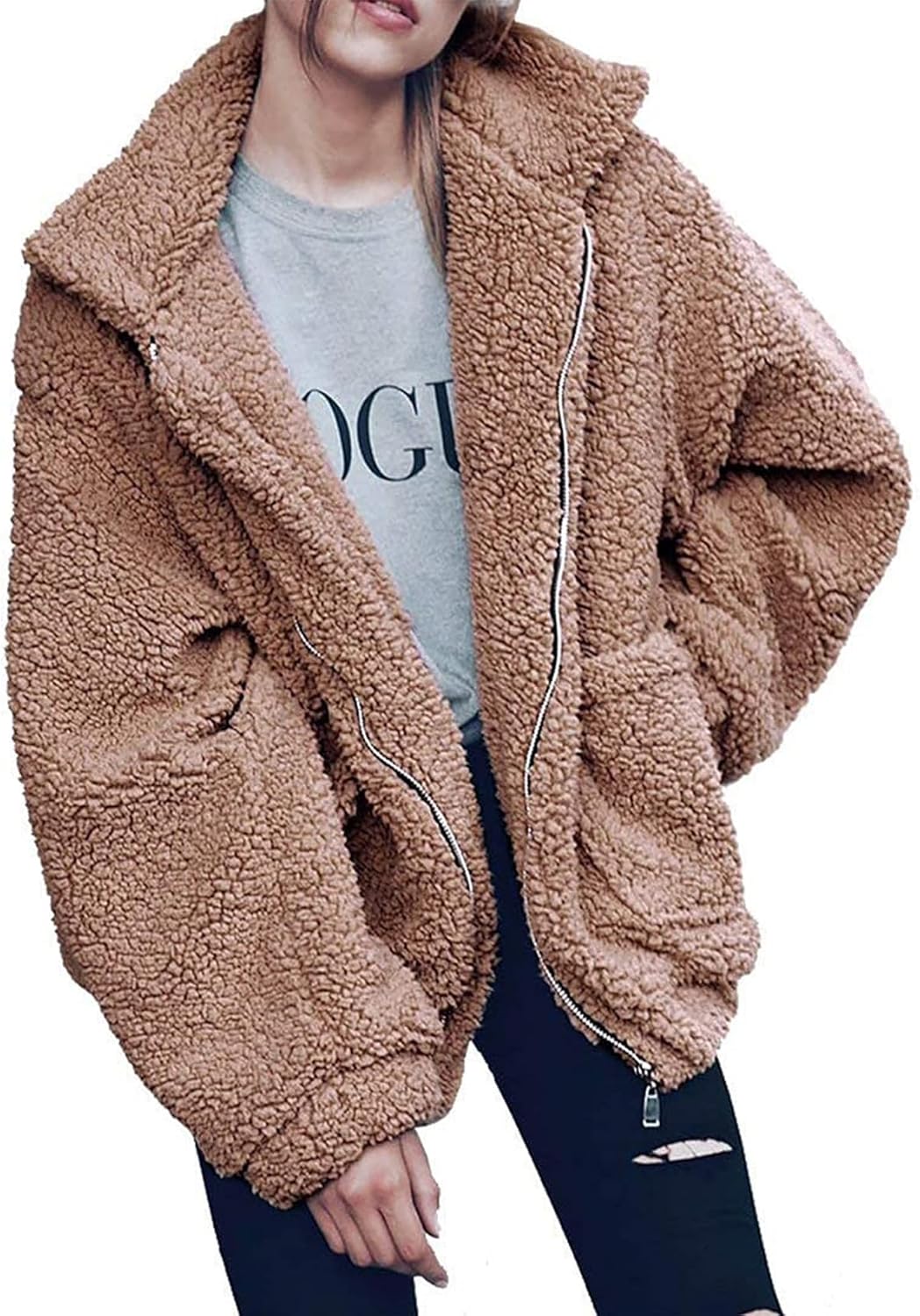 Trendy Women's Sherpa Fleece Winter Coats for Ultimate Warmth
