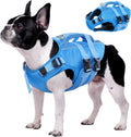 Dog Life Jacket High Flotation Reflective Life Vest - Safe Swim Aid is
