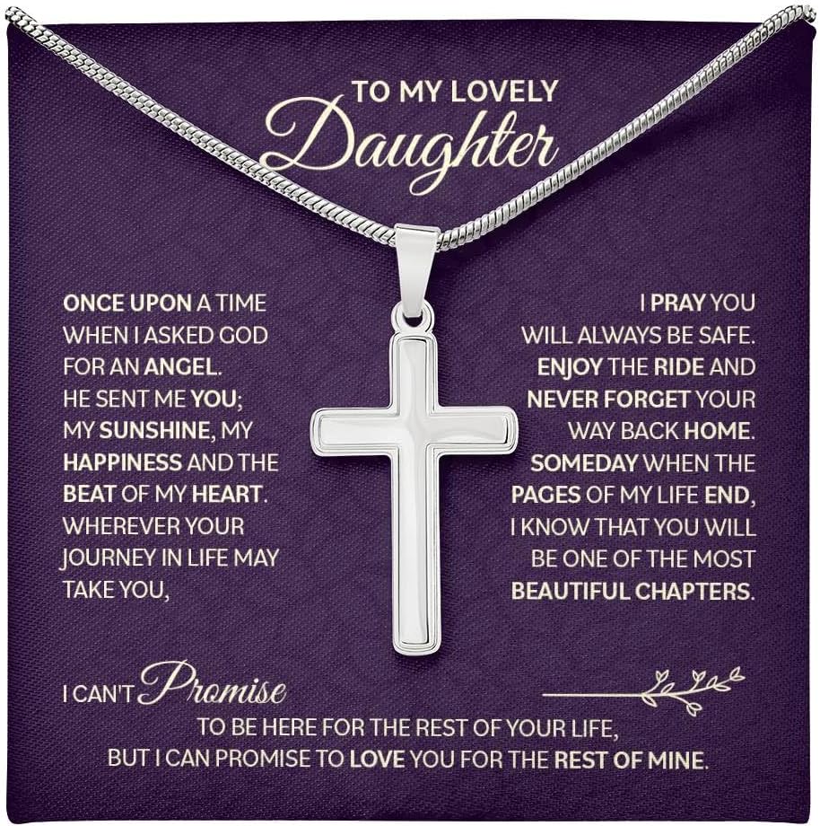 To My Beautiful Daughter Necklace - Heartfelt Gift from Parents