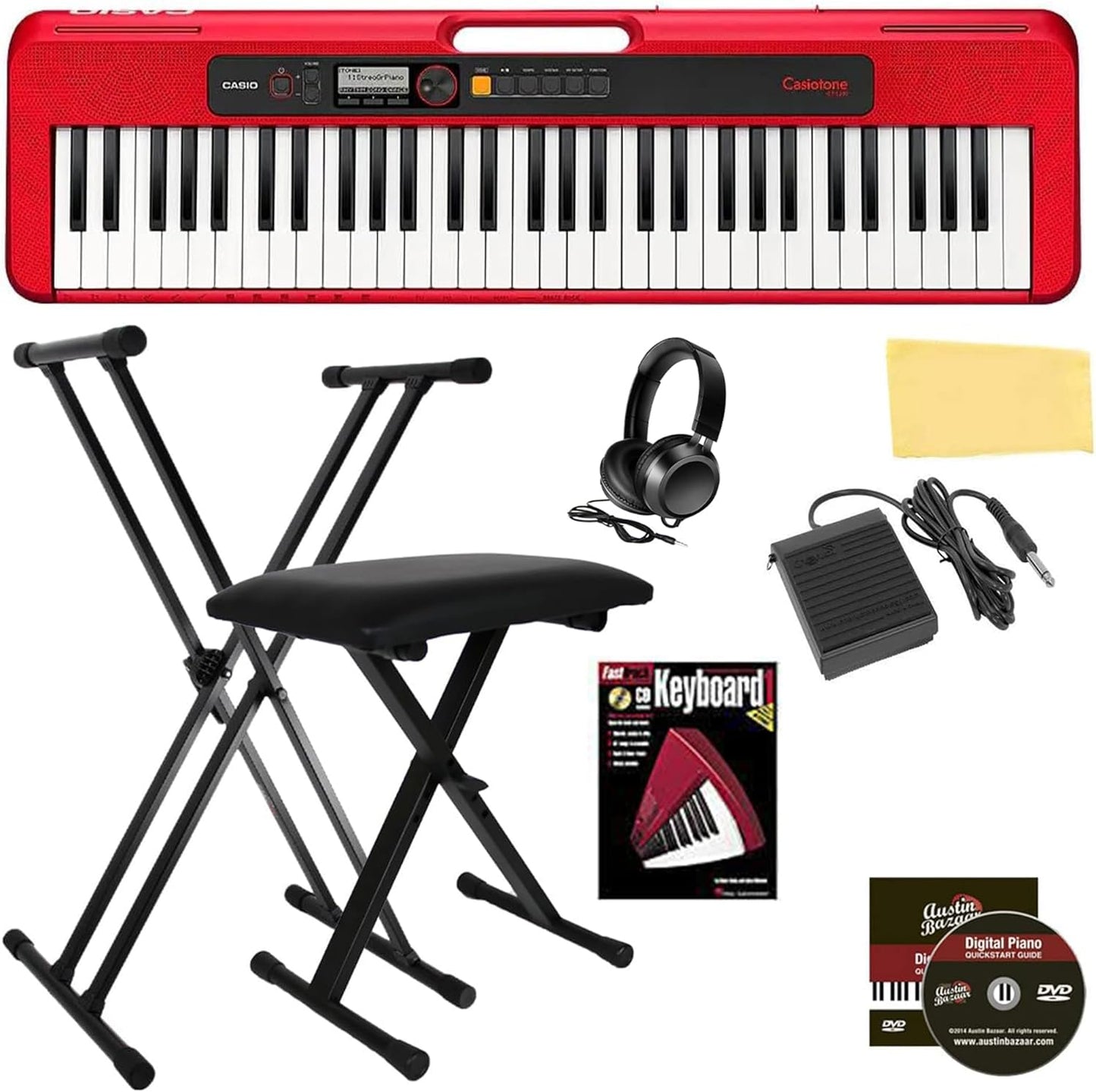 Casio Casiotone CT-S200 Portable Keyboard with Complete Bundle