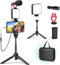 Smartphone Video Vlogging Kit with LED Light and Microphone - Starter