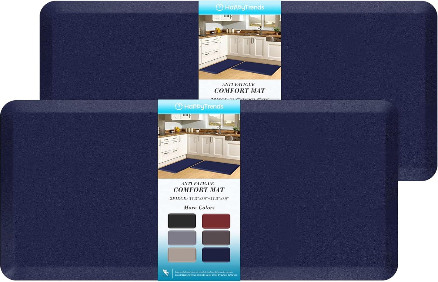 Cushioned Anti-Fatigue Kitchen Mat Set for Comfort and Style