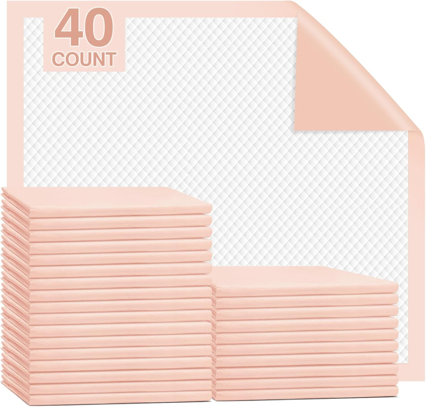 MKISS Heavy Duty Bed Pads 40in x 40in for Ultimate Protection