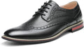 Prince Men's Classic Modern Oxford Lace Dress Shoes - Wingtip Elegance