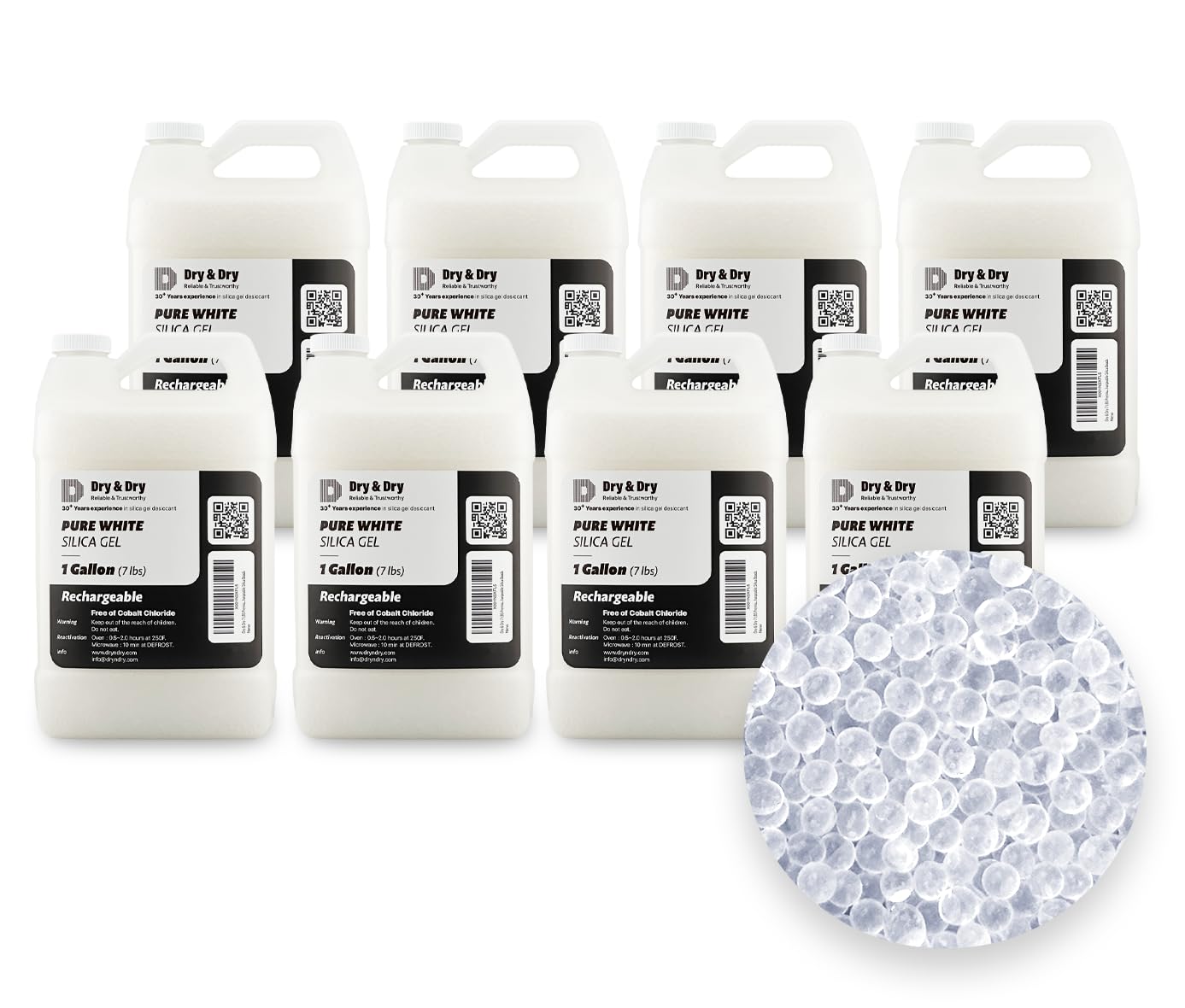 Premium Pure White Silica Gel Beads for Effective Moisture Control