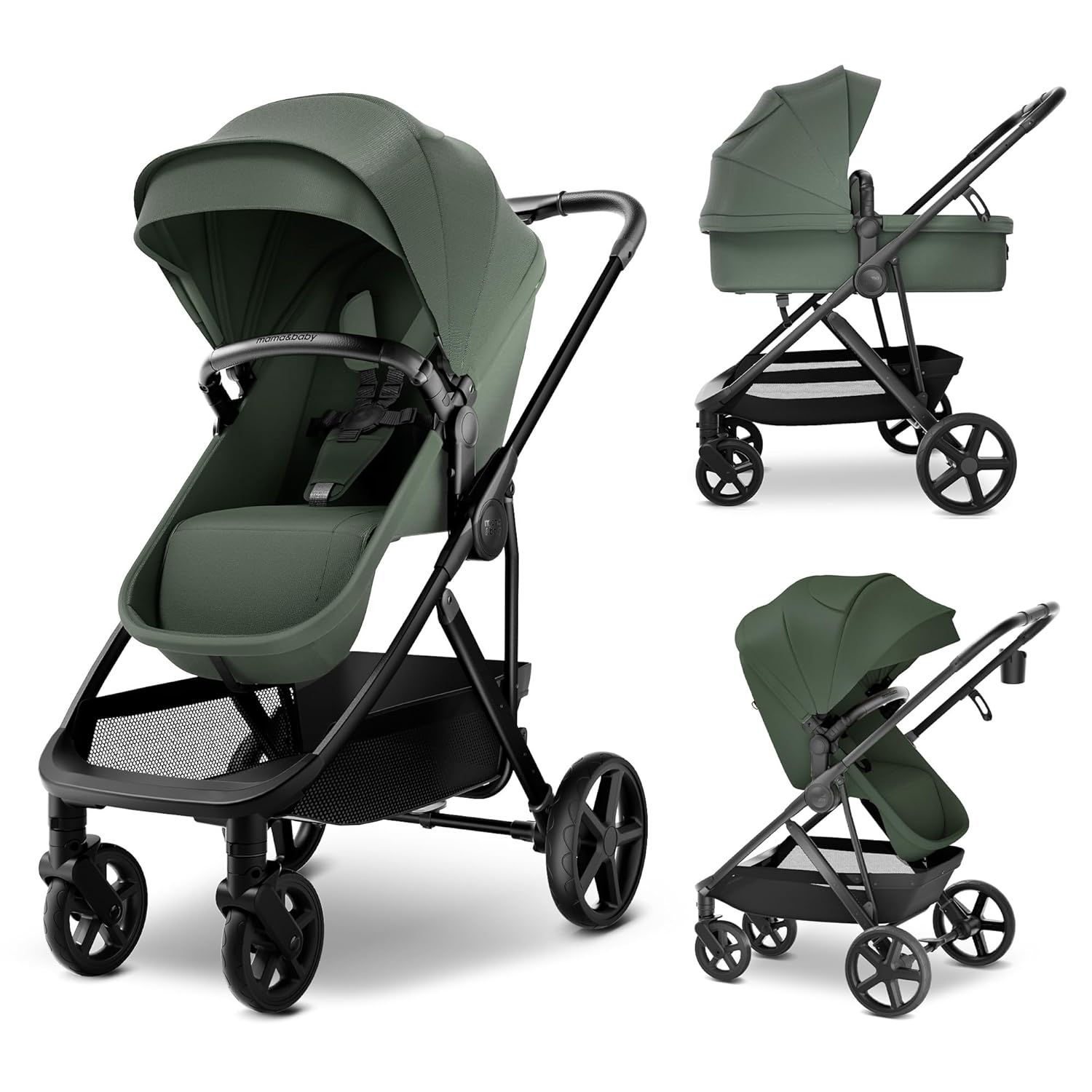 MAMA & BABY Rovee 2-in-1 Baby Stroller with Reversible Seat