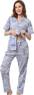 100% Cotton Pajamas for Women Sets 2 Pieces - Soft Breathable pair