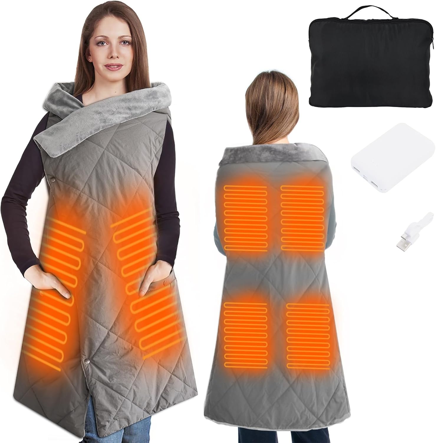 KADORVA Heated Blanket - Fast Heating Portability