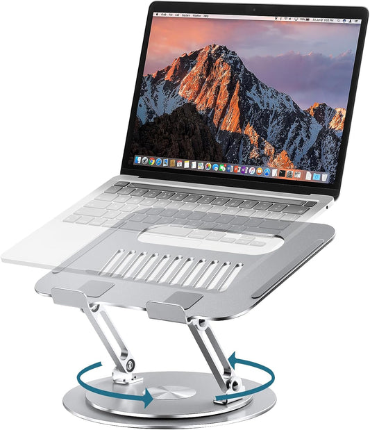 360 Rotating Laptop Stand - Ergonomic & Portable