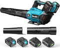 SEESII 40V Cordless Leaf Blower - Powerful 680 CFM Clearing