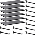 Wood Slatwall Shelves Slat Wall Shelf Set 6-Pack - Durable Garage