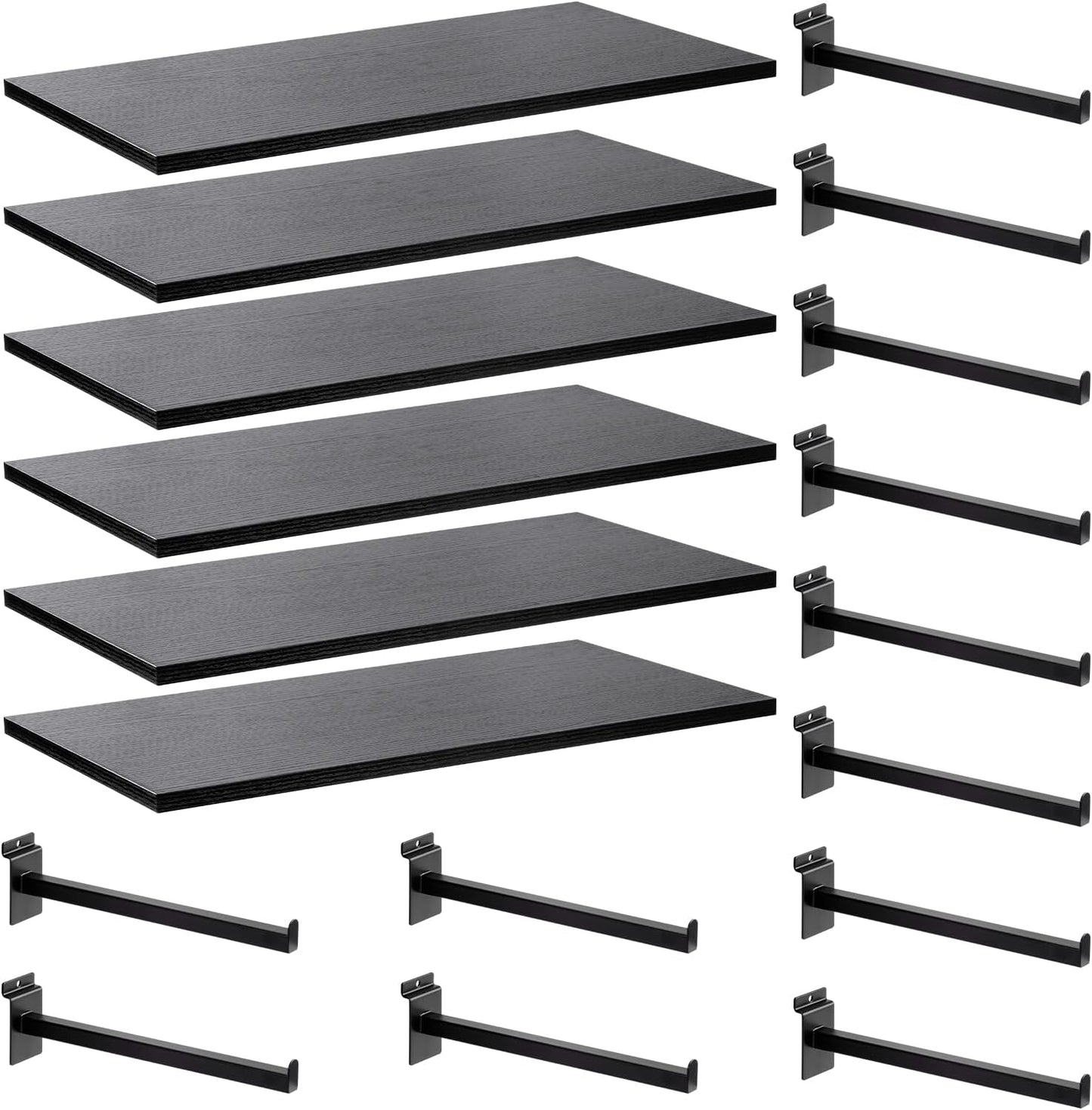 Wood Slatwall Shelves for Garage and Retail Display Solutions