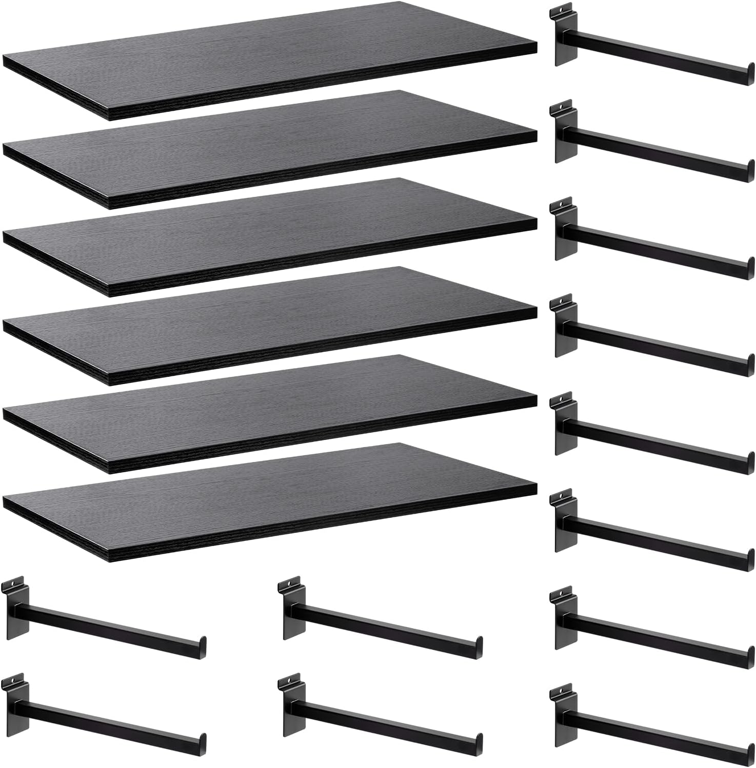 Wood Slatwall Shelves for Garage and Retail Display Solutions