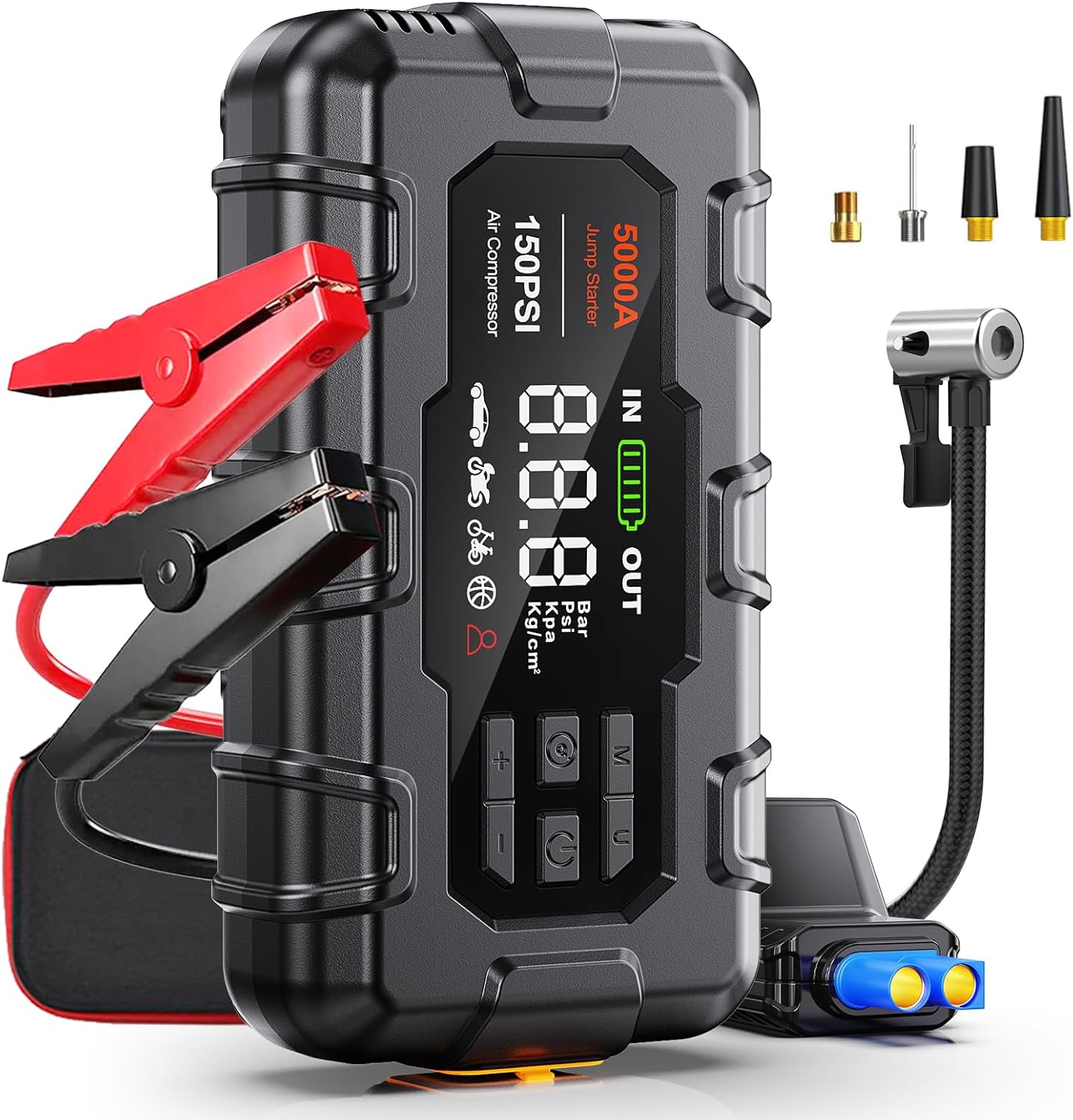 Jump Starter 5000A by THEKUKU: Power and Versatility
