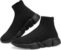 Mens Breathable Knit Slip On Walking Sneakers - Lightweight Fit
