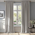 Velvet Blackout Curtain Panels 52x90 in Rod Pocket Set - Thermal