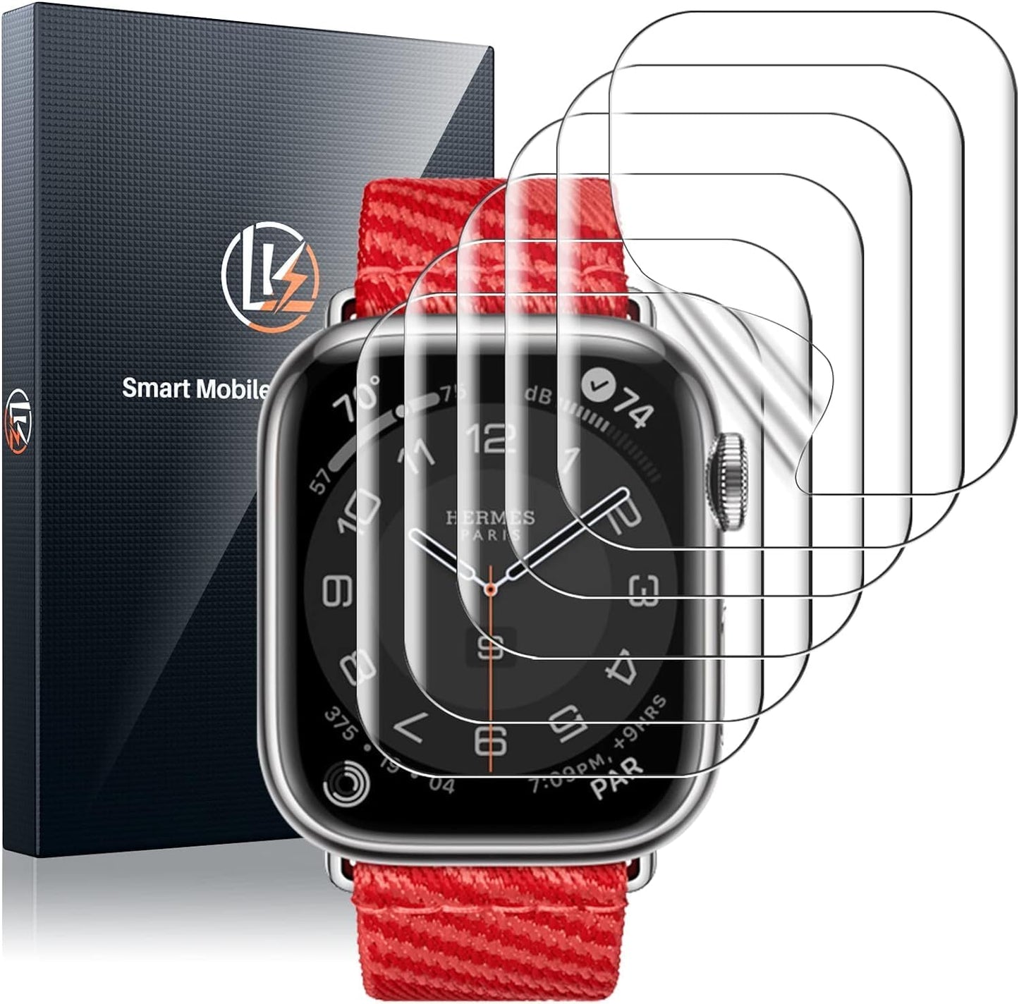 Ultimate Protection: LK 6-Pack Apple Watch 45mm Screen Protector