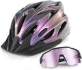Odoland Adult Bike Helmet and Sunglasses Set for Safe Riding