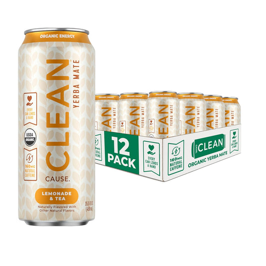 CLEAN Cause Yerba Mate Tea - Organic Energy Drink Alternative