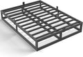 10 Inch Full Size Bed Frame with Steel Slat Support - Low Profile