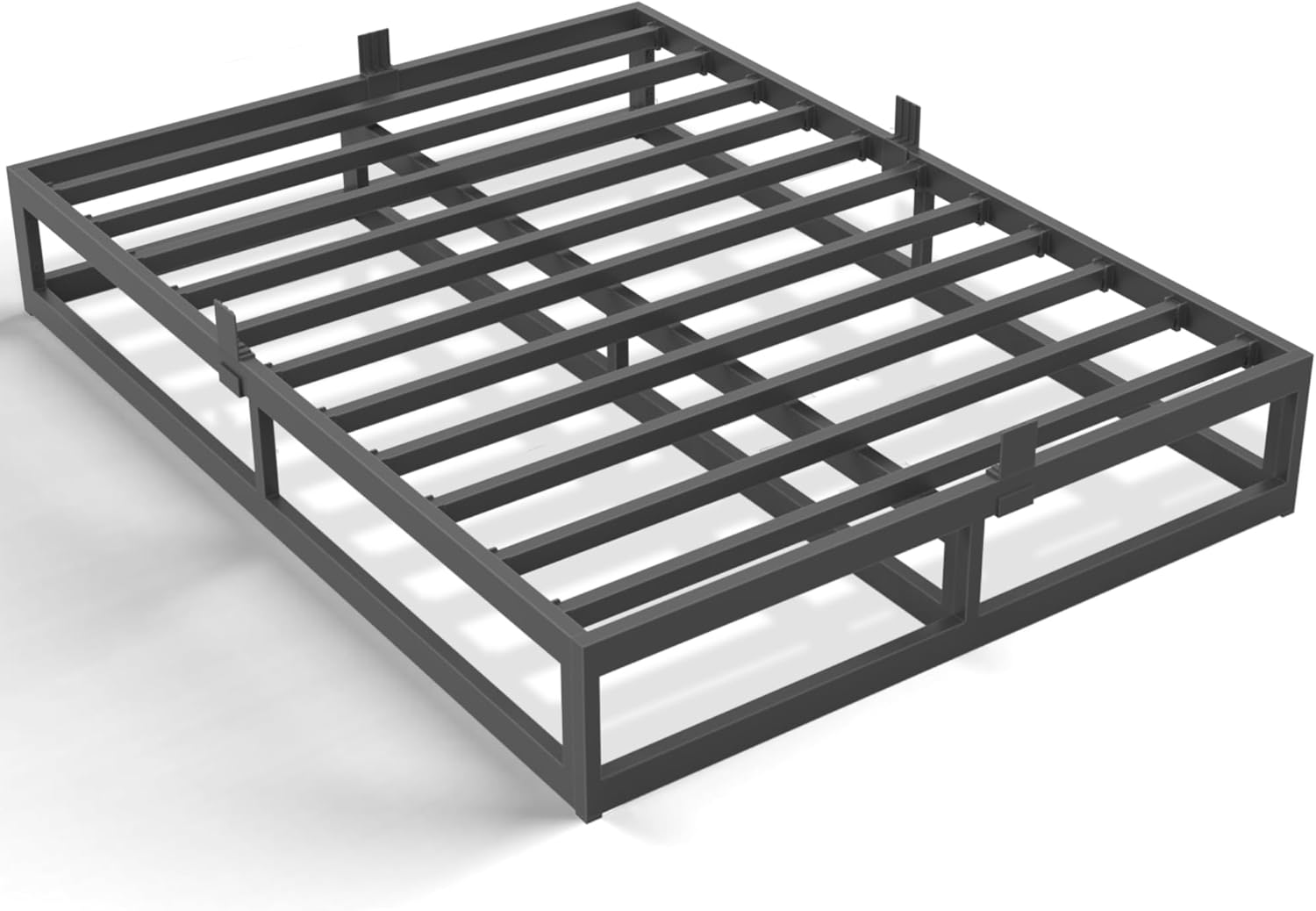 10 Inch Full Size Bed Frame with Steel Slat Support Design
