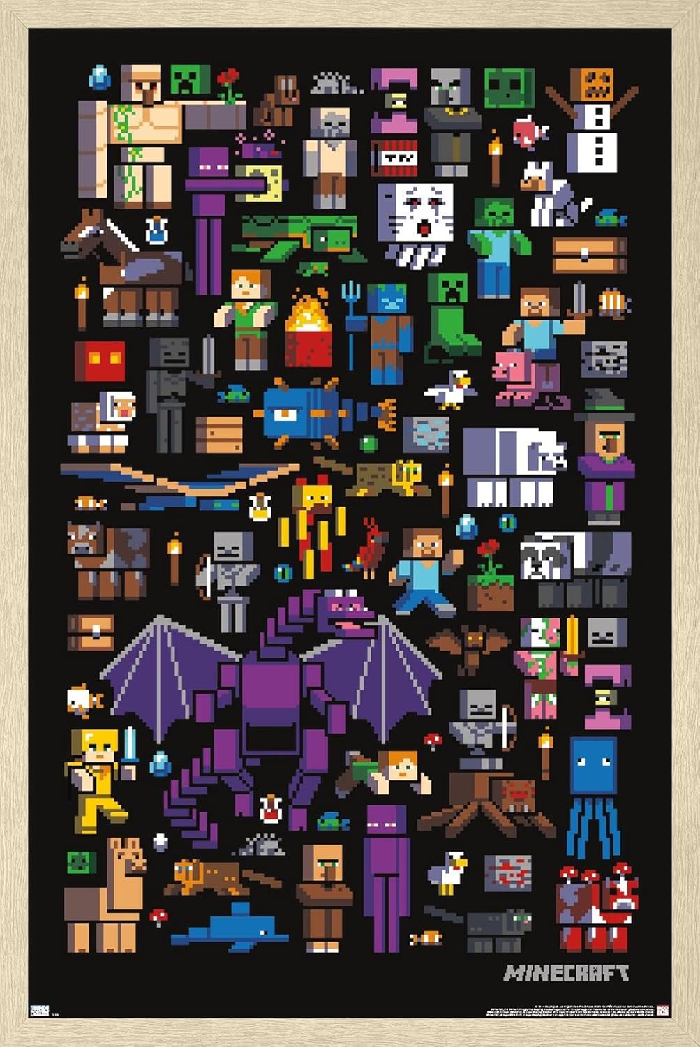 Minecraft Mobbery Wall Poster - Perfect for Any Room Decor