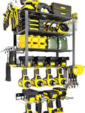 5 Layers 2 IN 1 Power Tool Organizer Wall Mount - Heavy Duty Rack