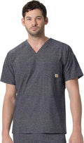 Carhartt Scrubs C16113 Force Modern Fit V-Neck Top - Durable Comfort