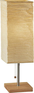 Adesso Dune Table Lamp - Stylish Natural Wood & Steel Design