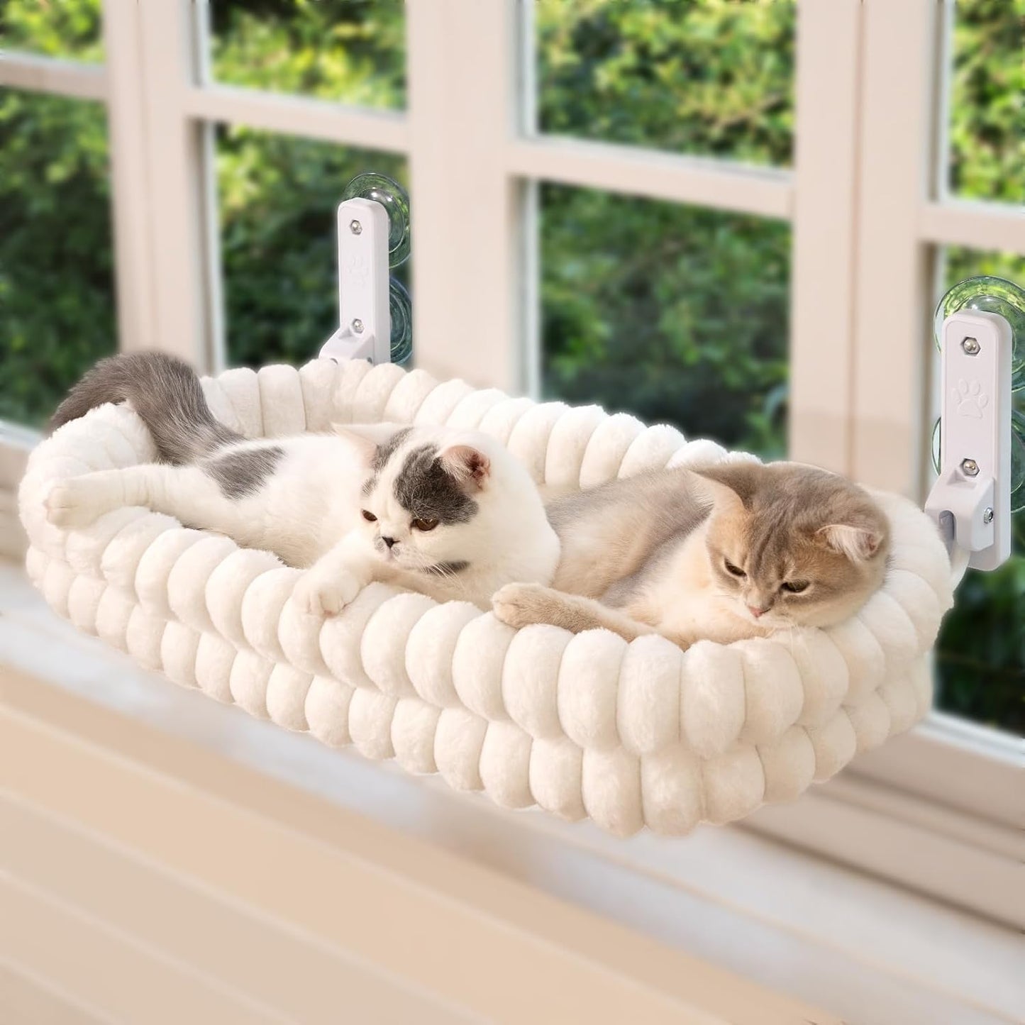 CHEERPALS Cat Window Perch for Indoor Cats with Reversible Cushion