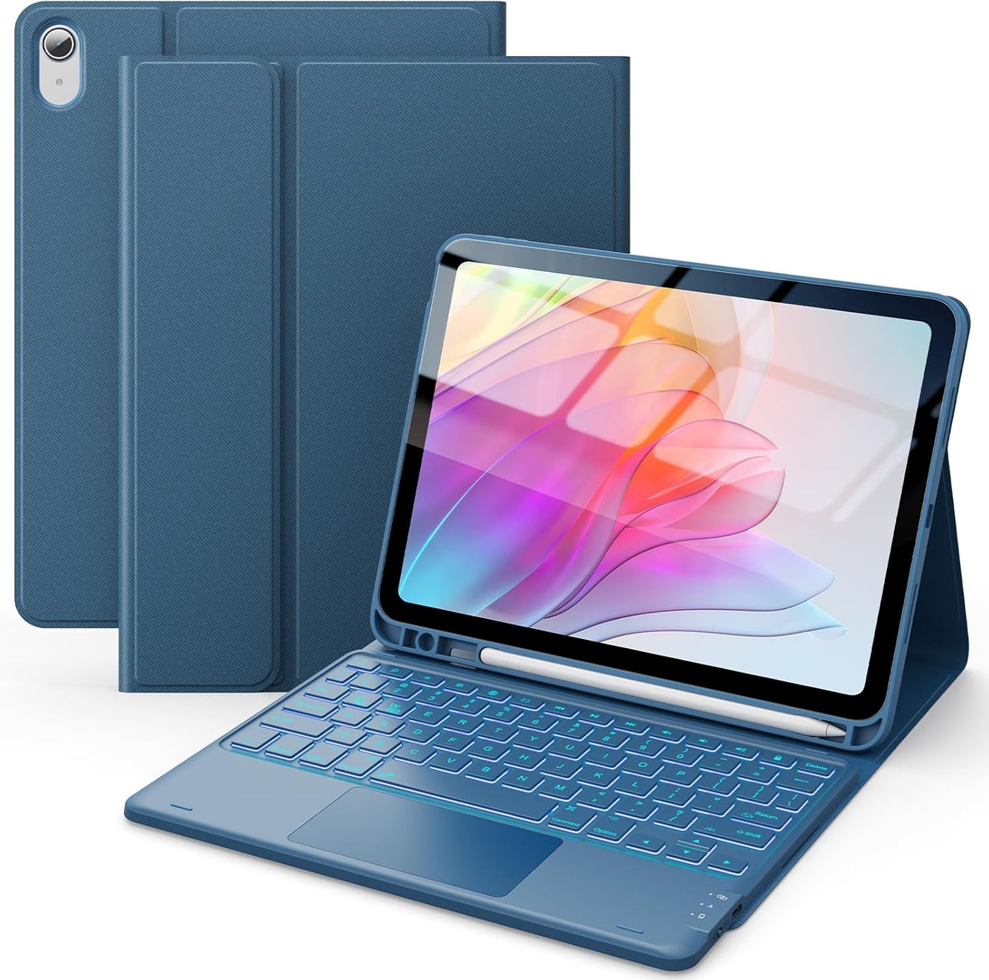CHESONA iPad 10th Gen Case with Keyboard and Multi-Touch Trackpad