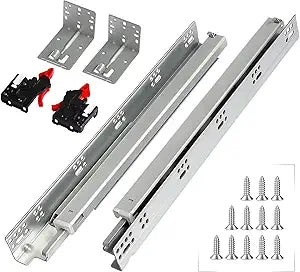 REGUDA Undermount Soft Close Drawer Slides for 24 Inch Drawers