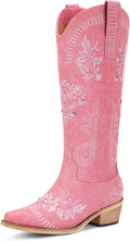 Lumeheel Cowboy Boots for Women - Knee High Western Cowgirl Boots